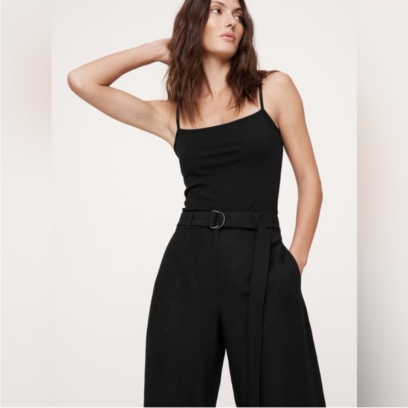 NWT! Banana Republic Black High-Rise Barrel Tencel-Linen Pant - Multiple Sizes 🤎 - Picture 4 of 7